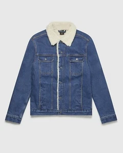 OVO 2020 SHEARLING DENIM JEAN JACKET Octobers Very Own Drake Size 2XL Fur Inside - Picture 1 of 4