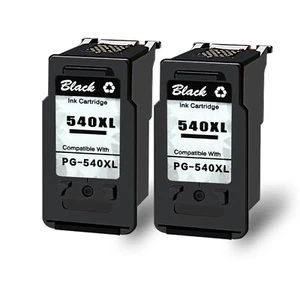 2x WKŁADY DO DRUKARKI do Canon PG-540 XL Pixma MG3550 MG3650 MG4240 MX435 czarny - Zdjęcie 1 z 7