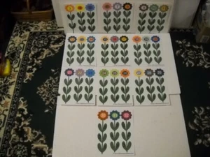 Addition Flower Power Write-On Wipe-Off Cards Sums To 32 Laminated Brand New! - Picture 1 of 6