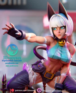 3DMoonn Ms Fortune 3d printed 1/6 scale 12 inch anime figure DIY kit unpainted - Picture 1 of 31