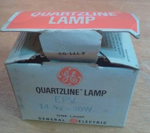 Vintage NOS GE Quartzline Lamp EPV 14.5V 90W CG-141-F - Picture 1 of 3