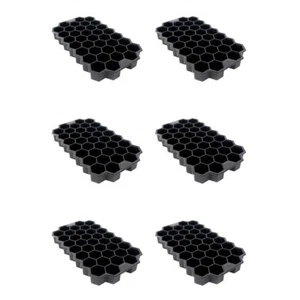 6x Urban Kitchen Hexagon Silicone Ice Tray 37 Cubes Making Ice Cubes 19.5x11.5cm - Picture 1 of 2