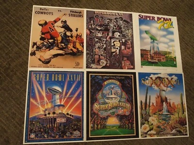 Dallas Cowboys Program Cover Photos for 5 Super Bowl Wins & NFL Debut 9/24/1960 - Image 1 of 4