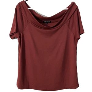 Gibson Boat Neck Jersey Rust Burgandy XL Boat Neck Jersey Career Top - Picture 1 of 7