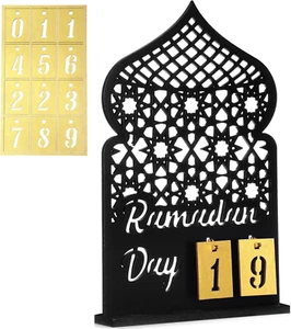 Ramadan Calendar Set Ramadan Advent Calendar 30 Days Wooden Eid Mubarak DIY Coun - Picture 1 of 12