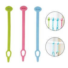 Handy Clothes Hanger Buckle Hooks Long Lasting Silicone Material 10pcs Pack