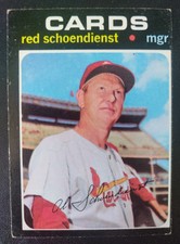 1971 TOPPS BASEBALL #239 RED SCHOENDIENST ST. LOUIS CARDINALS 