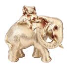 Elephant Mother and Child Statue Figurine for Modern Styled Centerpiece Cute