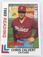 1989 Reading Phillies-Eastern League-BEST Baseball Card-Chris Calvert
