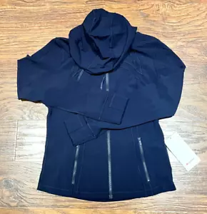 NEW Women Lululemon Hooded Define Jacket Nulu True Navy Size 8 - Picture 1 of 9