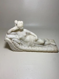 Vintage Venere Vittoria Paolina Bonaparte scultura in marmo dopo Antonio Canova - Foto 1 di 19