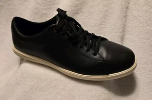 Cole Haan Shoes Men 10.5 C27974 Black Lace Up Round Toe Sneaker - Picture 1 of 6