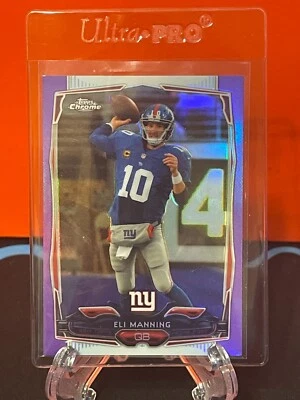 2014 Topps Chrome -  Purple Refractor #93 Eli Manning - Image 1 of 2