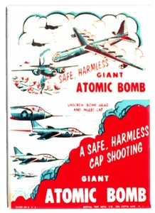 Vintage Atomic Bomb Kids Toy Fridge Magnet 2.5 x 3.5" 1YR Warranty! - Picture 1 of 4