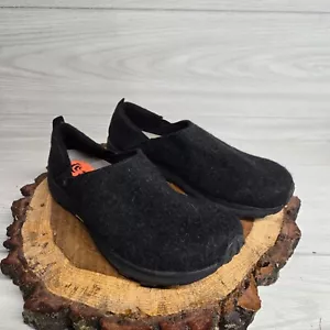Merrell Topo Curve Black Slip On Shoes Nubuck Leather Loafers Adult Women's 11.5 - Picture 1 of 10