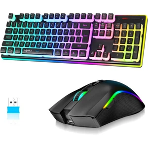 Kabellose Gaming Tastatur und Maus Set Pudding Button für PC/MAC/PS4/PS5/Xbox - Bild 1 von 21