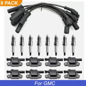 AcDelco 8 PACK UF413 Ignition Coil + 41-110 Spark Plug + 9748UU Wire For GMC - Picture 1 of 8