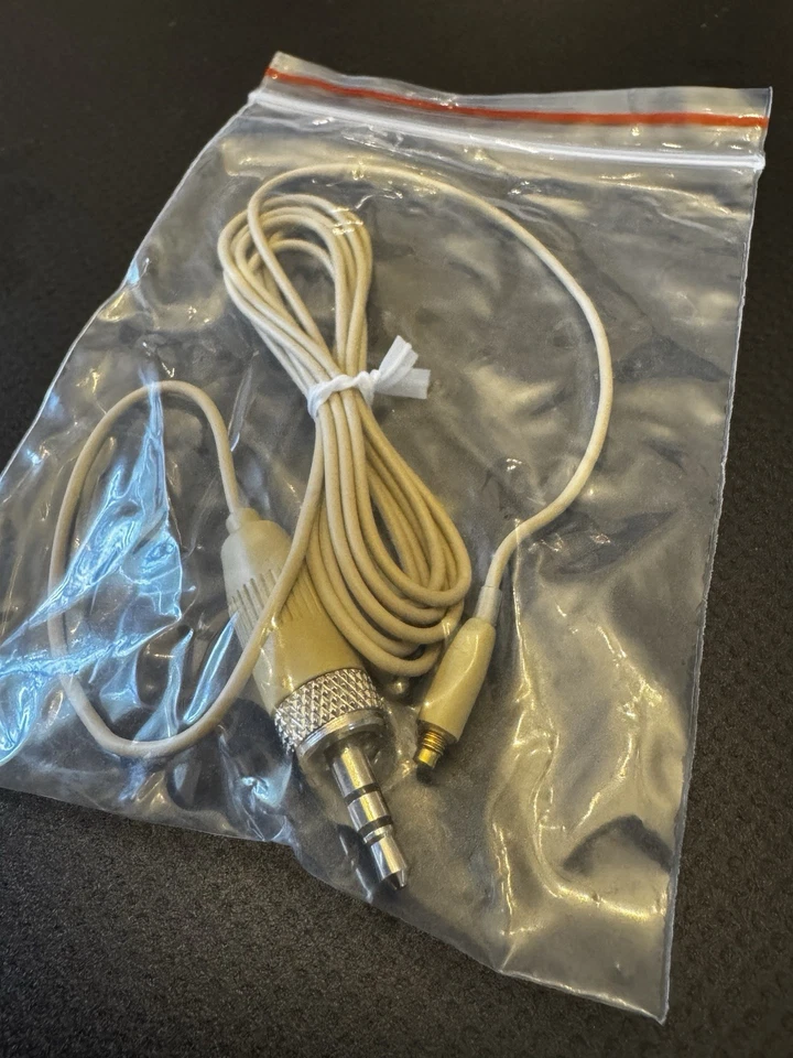 Cable desmontable de auriculares de repuesto para micrófono estilo Sennheiser 3,5 - beige Foto 1 de 1