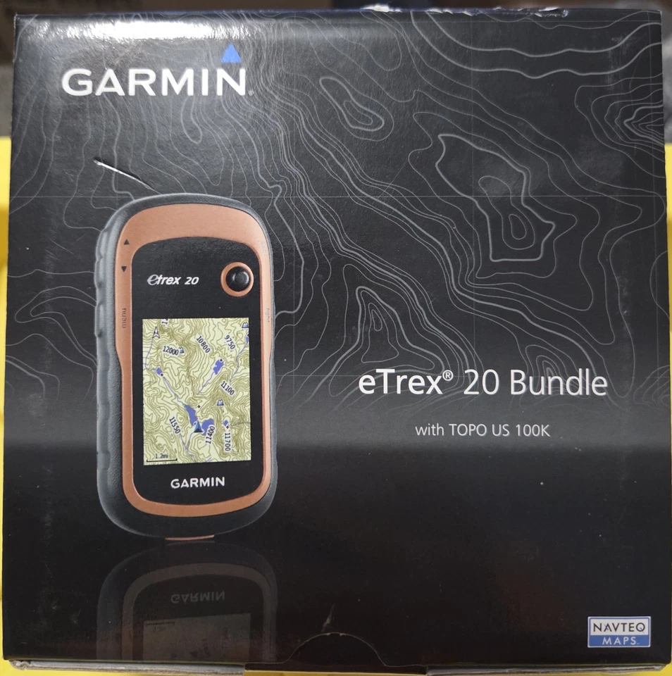 Garmin eTrex 20 2.2" GPS Handheld Bundle Topo US 100K Card And HUNTOH Ohio Card - Image 1 of 4