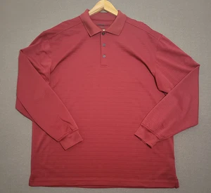 Camisa Polo Walter Hagen Manga Larga Para Hombre Talla Grande Roja Manejo de la Humedad Golf - Imagen 1 de 15