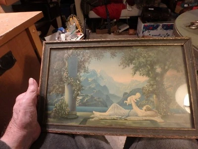 2X -impressão vintage emoldurada 9 X 15"- FOX-URGELLES-1925- mãe e filho - Imagem 1 de 2