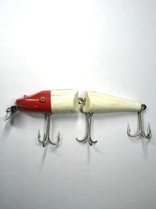 Creek Chub Red-White Pikie Jointed - Fishing Lure - Picture 1 of 10