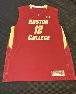 Boston College Eagles NCAA Basketball Jersey UnderArmor # 12  Maroon Size XL - Picture 1 of 4