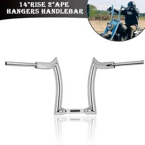 14'' Rise Handlebar Drag Bar Motorcycle Fit For Harley Dyna - Picture 1 of 16
