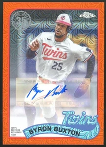 Byron Buxton 2024 Topps Chrome '1989 Variation Auto Orange 08/25 #T89C-62 - Bild 1 von 2