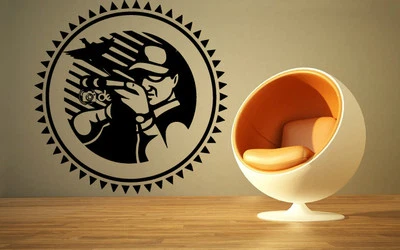 Pegatinas de pared calcomanía de vinilo caza rifle tirador deporte decoración de pared mural (ig001) Foto 1 de 3