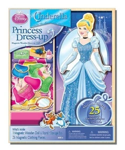 Disney Cinderella Wooden Magnetic Playset, 25 Piece set PRINCESS DRESS-UP- NEW! - Picture 1 of 1