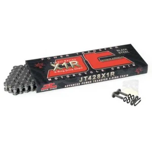JT X-Ring Motorcycle Chain 428 X1R 130 Links fits Derbi 125 Mulhacen Cafe 09-10 - Picture 1 of 3