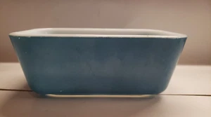 PYREX Refrigerator Dish OVENWARE Loaf Pan Vintage 502 Blue NO Lid - Picture 1 of 8