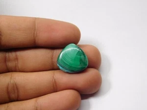 Cabochon Malachite Verde Naturale Pietra Preziosa Sciolta per Gioielli 19 Cts. ME-9535 - Foto 1 di 4