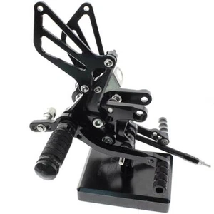 FXCNC Rearset Footpegs Rear Set For Suzuki GSXR 600/750 00-05 GSXR1000 01-04 - Picture 1 of 15