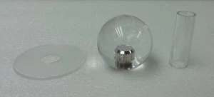 Japan Sanwa Clear White Ball Top + Clear White Tube set Video Game Arcade Parts - Picture 1 of 2