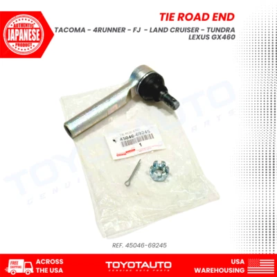 Extremo de varilla de amarre genuino Toyota 45046-69245 para 10-24 4Runner FJ Cruiser Prado GX460 Foto 1 de 4