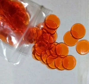 200 BINGO CHIPS (PICK YOUR COLOR) NEW (USA SELLER) EASY PICKUP - CLEAR PLASTIC - Picture 1 of 20