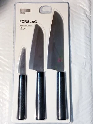 Juego de cuchillos de cocina y cuchillo de pelar Ikea de 3 piezas Foto 1 de 2