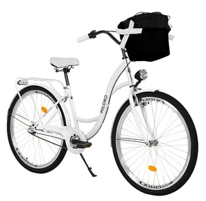 Milord Komfort Damenfahrrad Mit Korb Vintage Fahrrad Citybike, 26 Zoll, 3-Gang - Bild 1 von 54