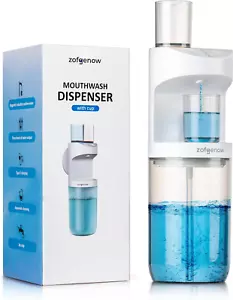 Automatic Wall-Mounted Mouthwash Dispenser with Magnetic Cups, 19.4 Fl Oz - Picture 1 of 12