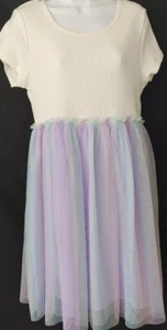 New Girls Short Sleeve Tutu Dress Size XL 14/16 - Picture 1 of 1
