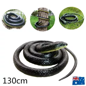 Garden Rubber Snakes Realistic Trick Toy Simulation Snake Whimsy Joke Scary Gift - Picture 1 of 12