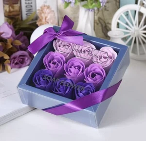 rose soap flower Holiday Gift Box - Picture 1 of 2
