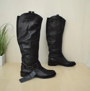 schöne Oxmox Echtleder Stiefel Gr. 38 Lederstiefel Damenstiefel - NEU - Bild 1 von 7