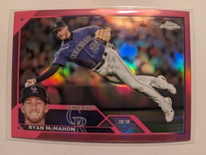 2023 Topps Chrome Ryan McMahon #70 (Pink Refractor)