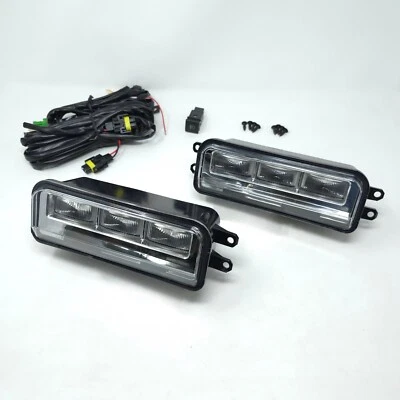 Luz de señal antiniebla LED ámbar blanca incorporada apta para 2022-2025 TY Tacoma Tundra Sequoia Foto 1 de 4