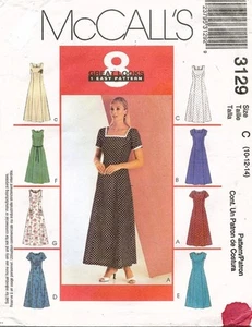 McCall's Misses Kleid Muster 3129 Größe 10-14 UNGESCHNITTEN - Bild 1 von 2