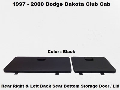 04874479 97 a 00 Dakota Par de Asiento Trasero Parte Inferior Almacenamiento Cubierta Tapa Puerta Foto 1 de 4