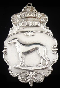 Reloj Bolsillo Borzoi Club Plata Esterlina Medalla Llavero, Eastbourne Show 1906 - Imagen 1 de 12